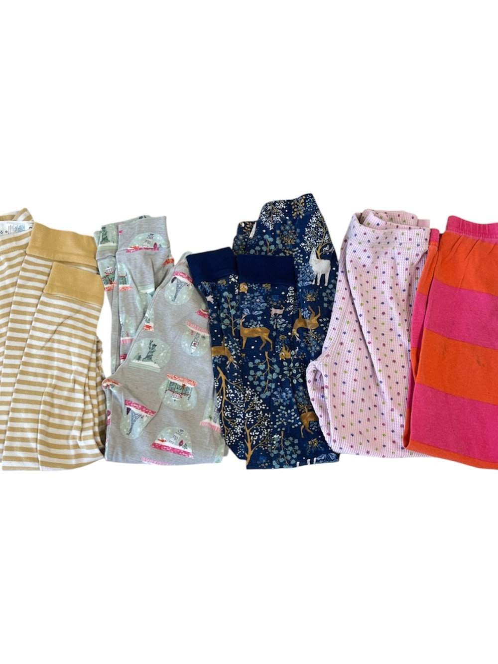 14 pc Carter's Girls Assorted long sleeves Pajama bundle, size 6 - Picture 3 of 3